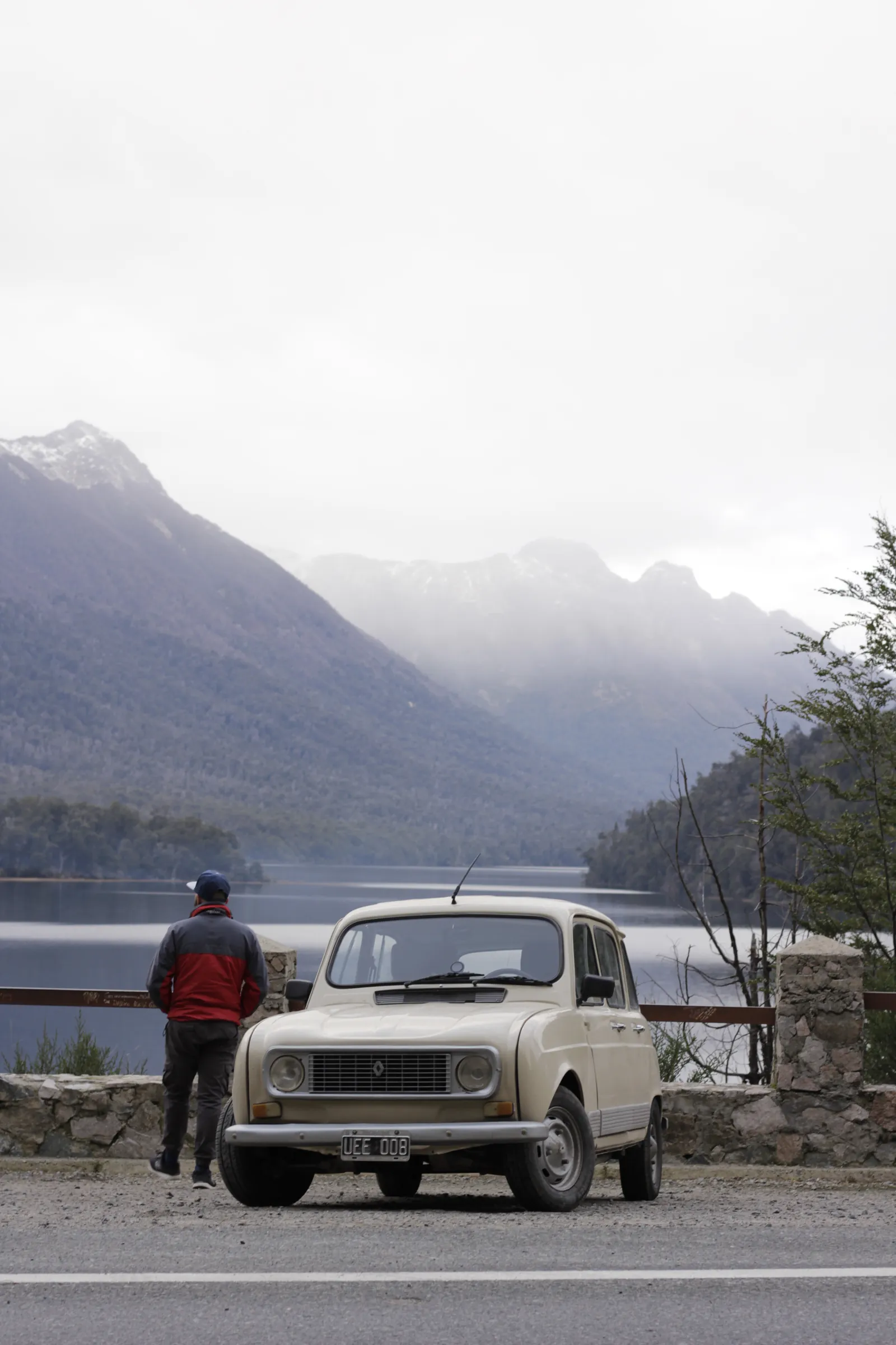 Leandro looking across a Patagonian lake